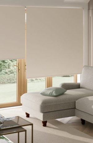 Cortinas Roller Black out Crema