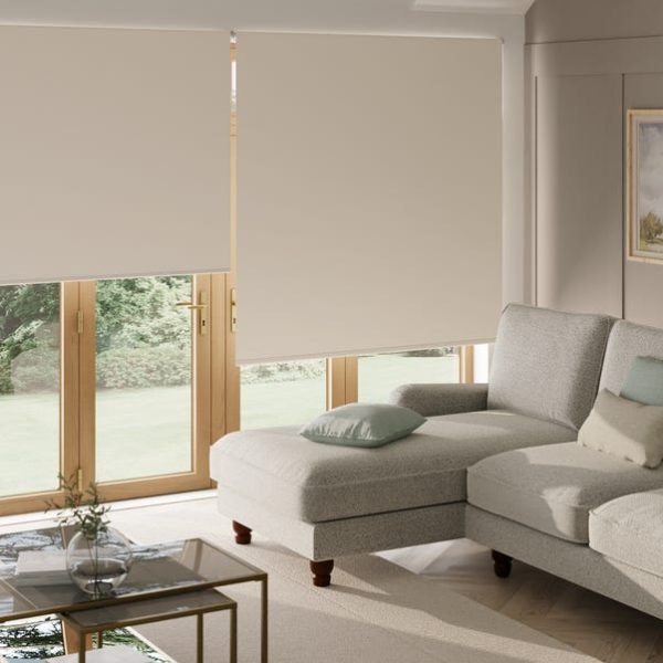 Cortinas Roller Black out Crema